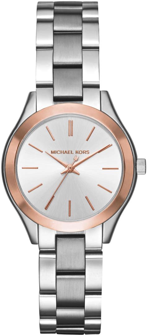 michael kors women's mk3514 mini slim runway stainless steel watch|Michael Kors MK3514 Mini Slim Runway 34mm Women's .